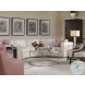 Aria Tempered Glass And Polished Aluminum Chairside Table