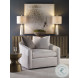 Colton Antiqued Brass Side Table