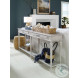 Aiden White Rustic Console Table