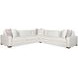 Great Room White 2 Piece Sectional with Throw Pillows