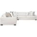 Great Room White 2 Piece Sectional with Throw Pillows