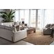Great Room Gray 2 Piece Sectional with Throw Pillows and Runner Base