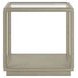 Glaze Bezel Square Glass Top Occassional Table Set