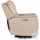 Gala Beige Leather Zero Gravity Swivel Power Recliner With Power Headrest And Lumbar