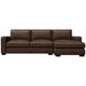 Dawkins Brown Leather Modular Sectional