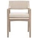 Lucia Stone Performance Fabric Upholstered Outdoor Arm Chair