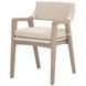 Lucia Stone Performance Fabric Upholstered Outdoor Arm Chair