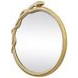 Lucius Gold Round Wall Mirror