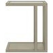 Glaze Bezel Rectangular Glass Top Occassional Table Set