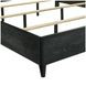 Skyline Onyx and Gray California King Upholstered Panel Bed