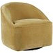 Lulu Gold Upholstered Swivel Accent Chair