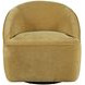 Lulu Gold Upholstered Swivel Accent Chair