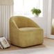 Lulu Gold Upholstered Swivel Accent Chair