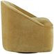 Lulu Gold Upholstered Swivel Accent Chair