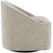 Lulu Brown Upholstered Swivel Accent Chair
