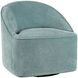 Lulu Blue Upholstered Swivel Accent Chair