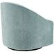 Lulu Blue Upholstered Swivel Accent Chair