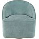 Lulu Blue Upholstered Swivel Accent Chair
