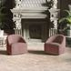 Lulu Red Upholstered 360 Swivel Accent Chair