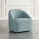 Lulu Blue Upholstered Swivel Accent Chair