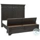 Hickory Creek Brown Velvet California King Storage Panel Bed
