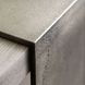 Linea Cerused Greige And Textured Graphite Metal Console Table