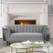 Millephri Gray Velvet 81" Sofa