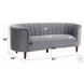 Millephri Gray Velvet 81" Sofa