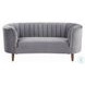 Millephri Gray Velvet 71" Loveseat