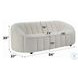 Osmash White Teddy Sherpa 84" Sofa