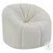Osmash White Teddy Sherpa Chair with Swivel