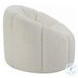 Osmash White Teddy Sherpa Chair with Swivel