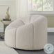 Osmash White Teddy Sherpa Chair with Swivel