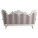 Vanaheim Beige and Gold 97" Sofa with Nailhead Trim