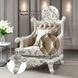 Vanaheim Gold Upholstered Accent Chair with Pillow and Nailhead Trim