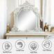 Vanaheim Antique White Arched Vanity Mirror