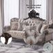 Benbek Fabric and Antique Oak 92" Sofa with 5 Pillows