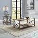 Abiram Rustic Oak Rectangular Coffee Table