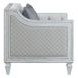 Katia Light Gray 61" Loveseat with Pillow and Nailhead Trim