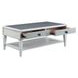 Katia Rustic Gray and Weathered White Rectangular Sintered Stone Top Coffee Table