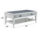 Katia Rustic Gray and Weathered White Rectangular Sintered Stone Top Coffee Table