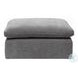 Naveen Gray Linen Modular Square Ottoman