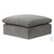 Naveen Gray Linen Modular Square Ottoman