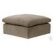 Naveen Khaki Linen Modular Square Ottoman