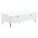 Gaines White Rectangular Coffee Table