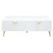 Gaines White Rectangular Coffee Table