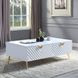 Gaines White Rectangular Coffee Table