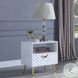 Gaines White High Gloss Rectangular End Table
