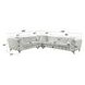 Atronia Beige 2 Piece Modular Sectional with Pillow