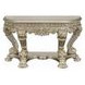 Danae Champagne and Gold D Shape Sofa Table